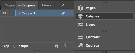 Créer un calque sur InDesign