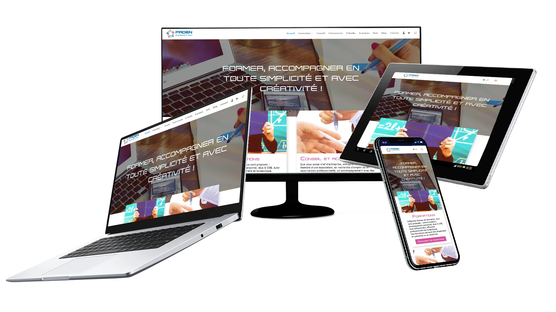 site internet responsive paden formation